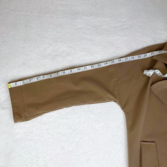 BB Dakota Lightweight Trench Coat Style Utility Jacket Camel Tan Women's Medium - Picture 7 of 13